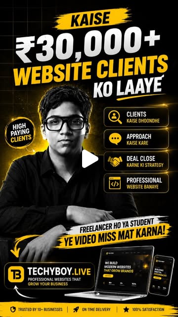 Kaise ₹30,000+ Website Clients Ko Laaye? Agency Roadmap by Ammar Shaikh